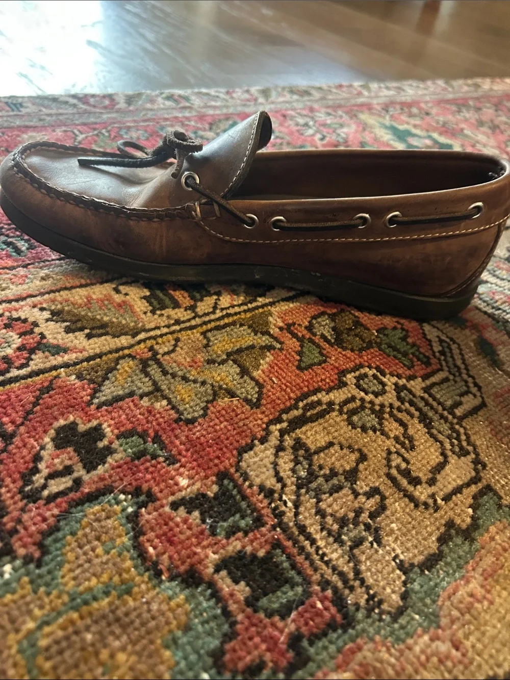 L.L. Bean Men's Brown Leather Boat Shoes